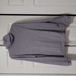 Peace Love World grey long sleeve turtleneck with laceup back